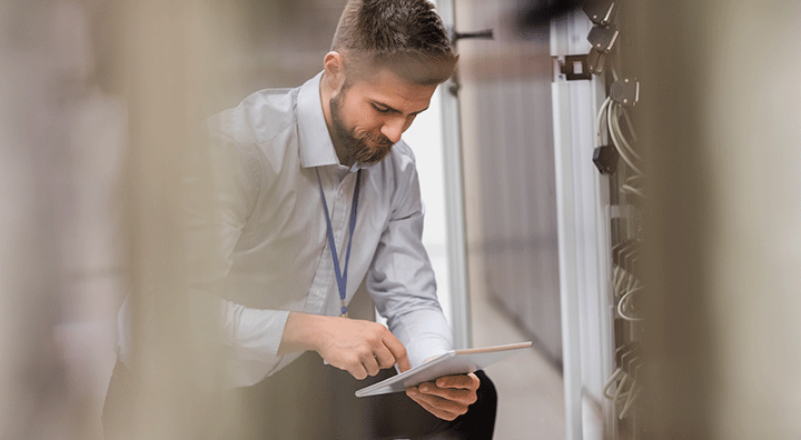 SRS technicians at data center
