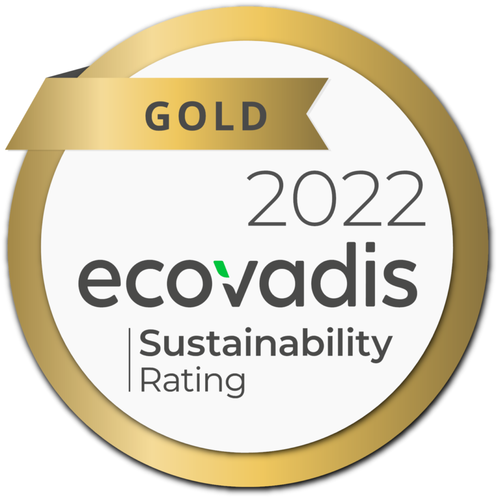 gold ecovadis sustainability rating logo